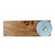 Blue Wheel Flower Ceramic Wooden Door Stopper